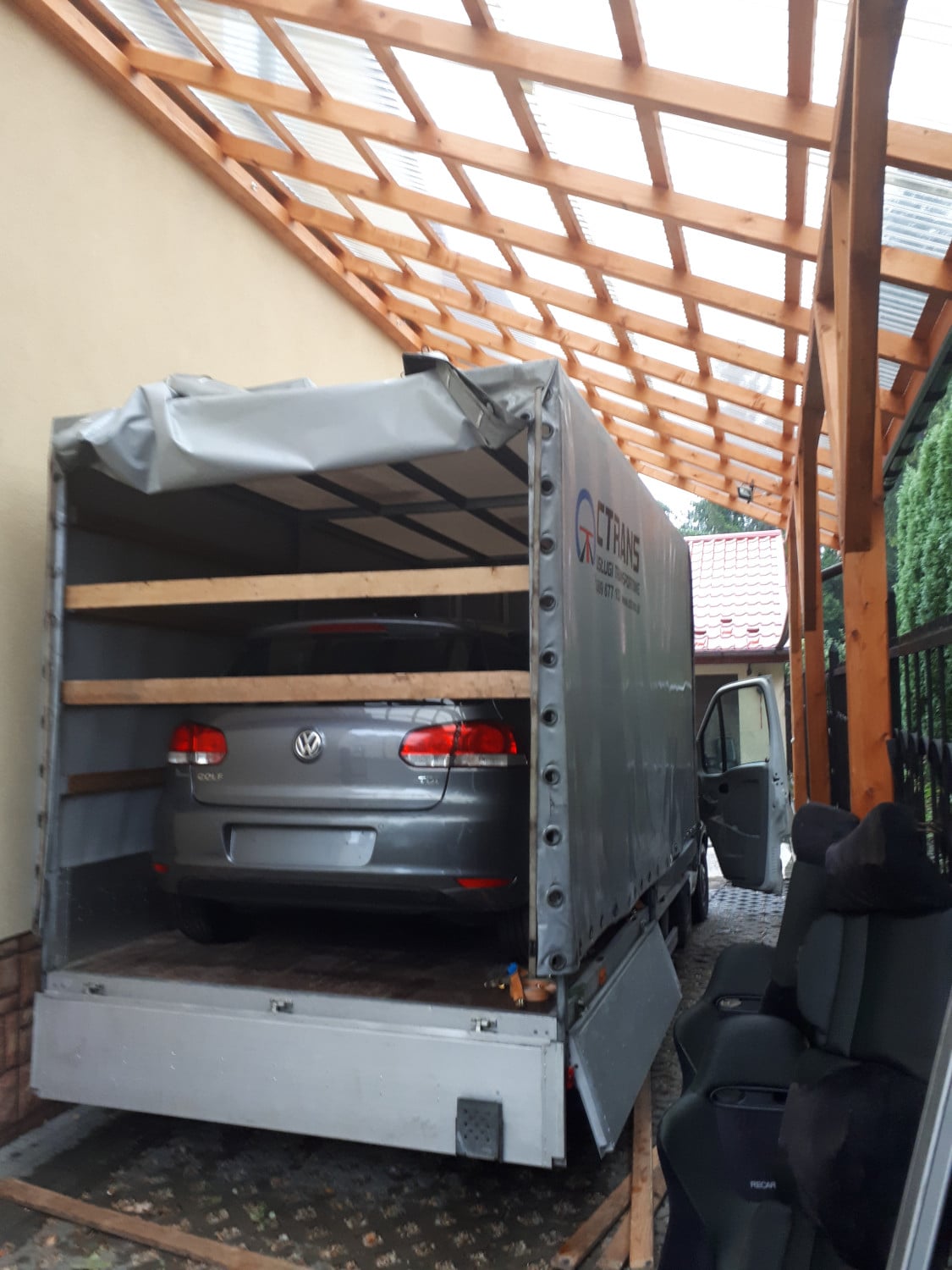 transport samochodu